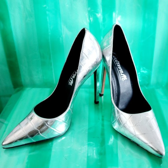 l'intervalle Renata Silver Croco - Picture 3 of 9